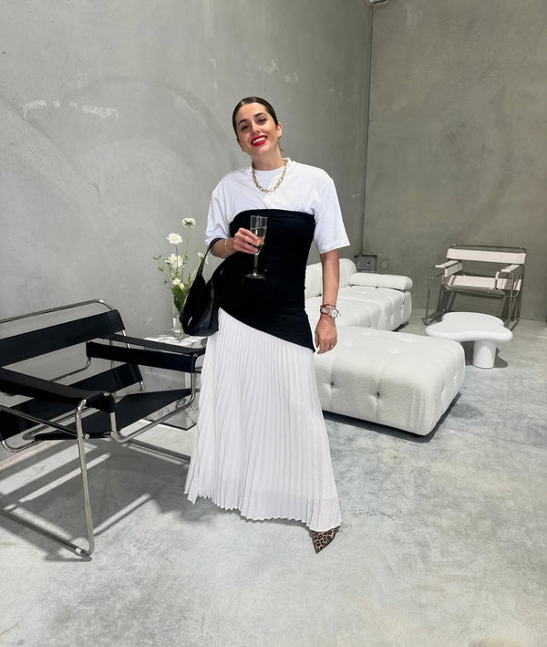 Black & White Serenity Maxi Dress