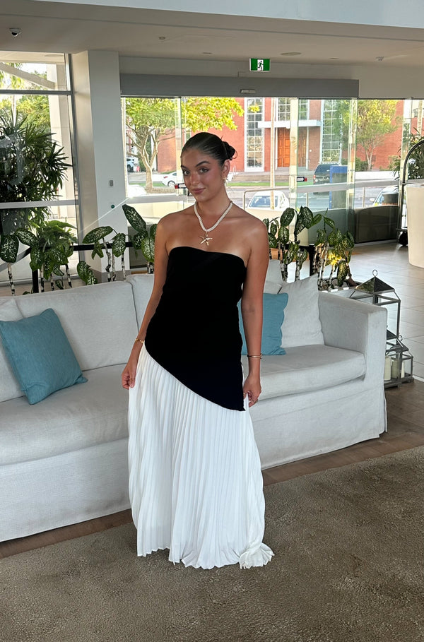 Black & White Serenity Maxi Dress