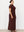 Brown Velour Linen Maxi Dress