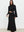 Black Celeste Linen Long Sleeve Top