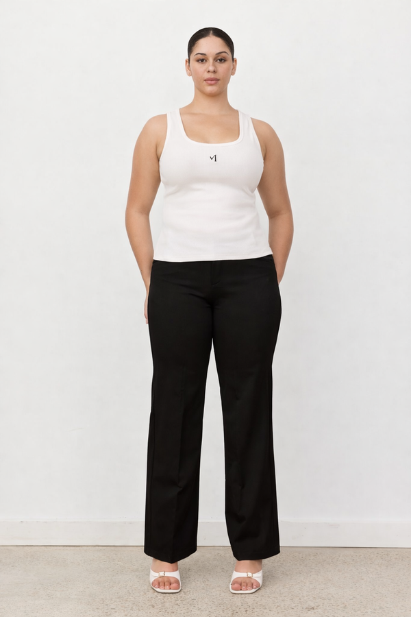 White MODI Logo Tank