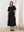 Black Air Linen Maxi Dress