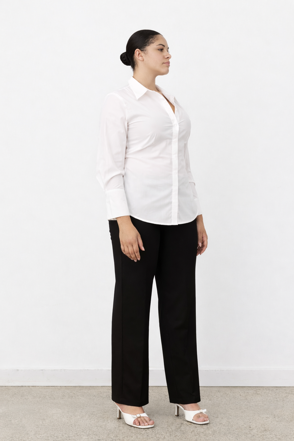 White Long Sleeve Camille Shirt