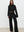 Black Celeste Linen Long Sleeve Top