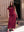 Burgundy Velour Linen Maxi Dress