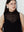 Black Milano Organza Midi Dress