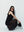 Black Milano Organza Midi Dress
