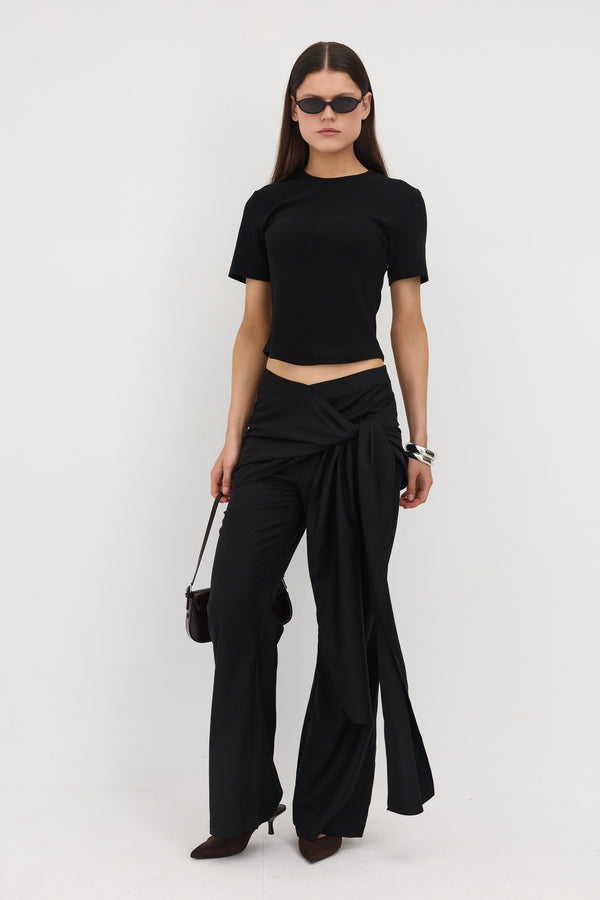 Black Noa Short Sleeve Top