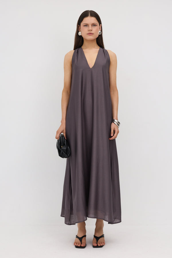 Charcoal Mila Maxi Dress