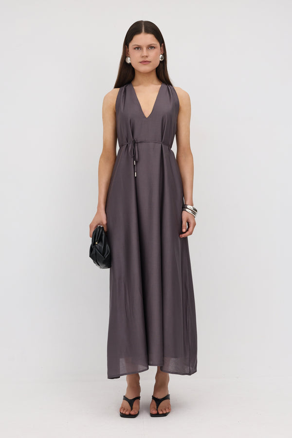 Charcoal Mila Maxi Dress