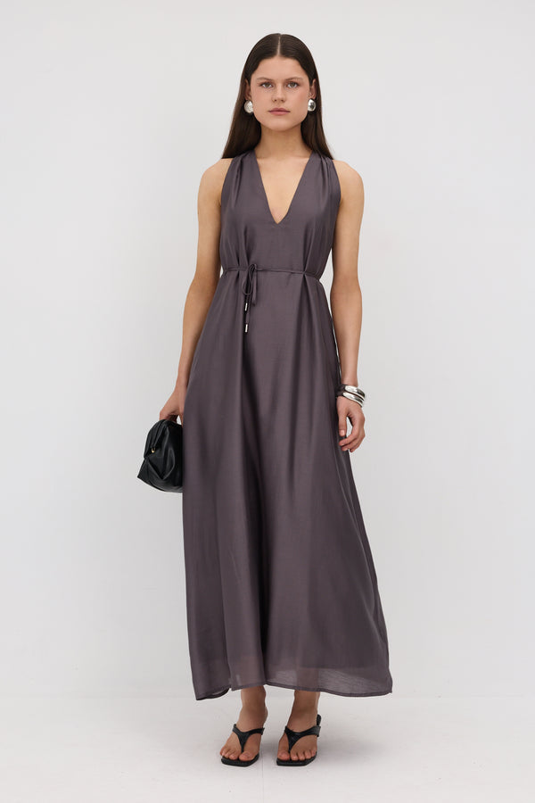 Charcoal Mila Maxi Dress