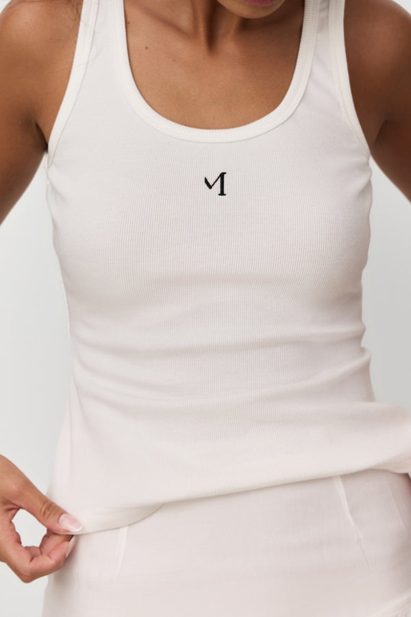 White MODI Logo Tank