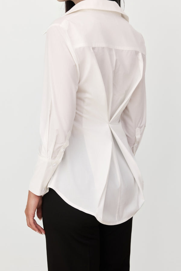 White Long Sleeve Camille Shirt
