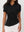Black Veda Asymmetrical Short Sleeve Top