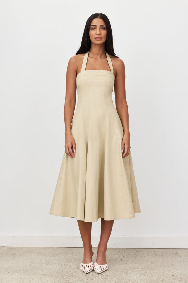 Sage Renata Denim Midi Dress