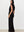 Black Velour Linen Maxi Dress