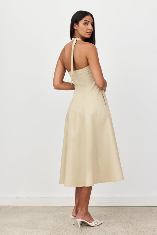 Sage Renata Denim Midi Dress