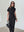 Black Velour Linen Maxi Dress